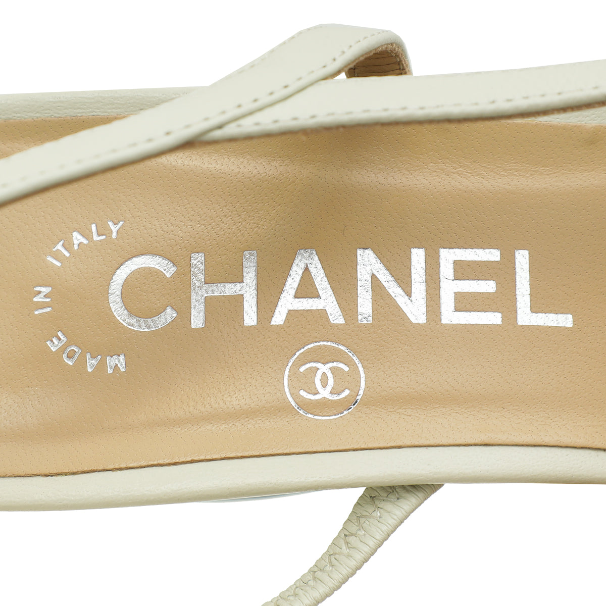 Chanel Bicolor CC Cap Toe Slingback 38