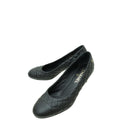Chanel Black CC Cap Toe Quilted Pump 38