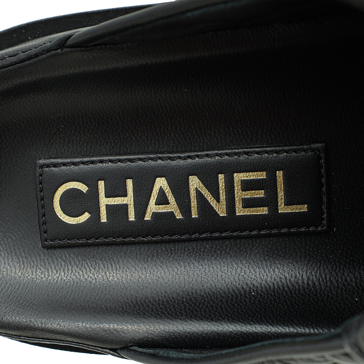 Chanel Black CC Turnlock Mules 38