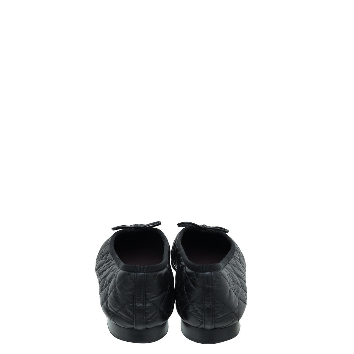 Chanel Black Quilted CC Ballet Flats 39.5