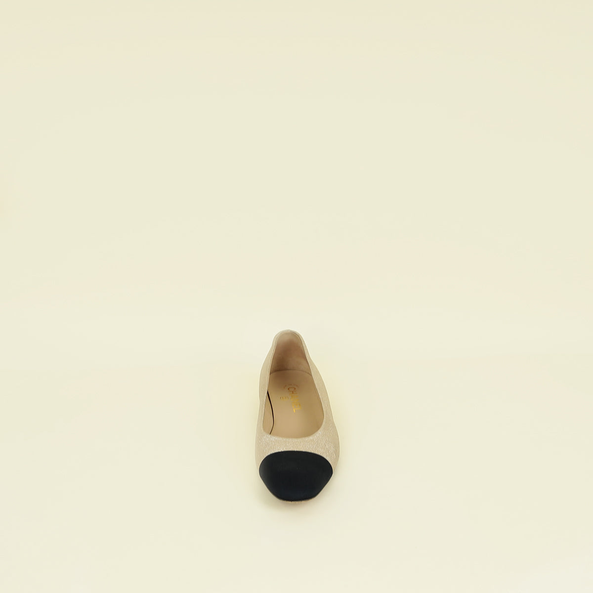 Chanel Bicolor CC Cap Toe Ballerina 39.5