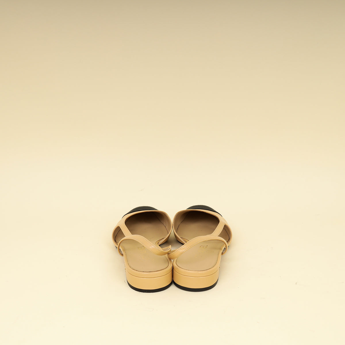 Chanel Bicolor Flat Slingback 39.5