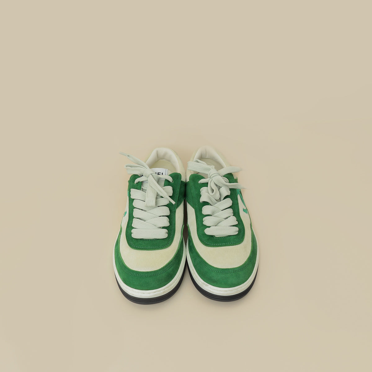 Chanel Bicolor CC Suede Trainer Sneaker 39.5
