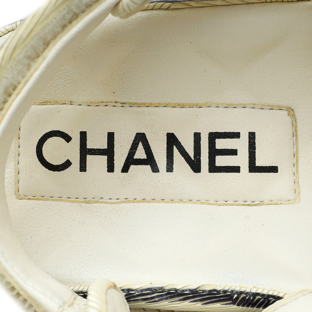 Chanel Bicolor Velcro CC Dad Sandals 39.5