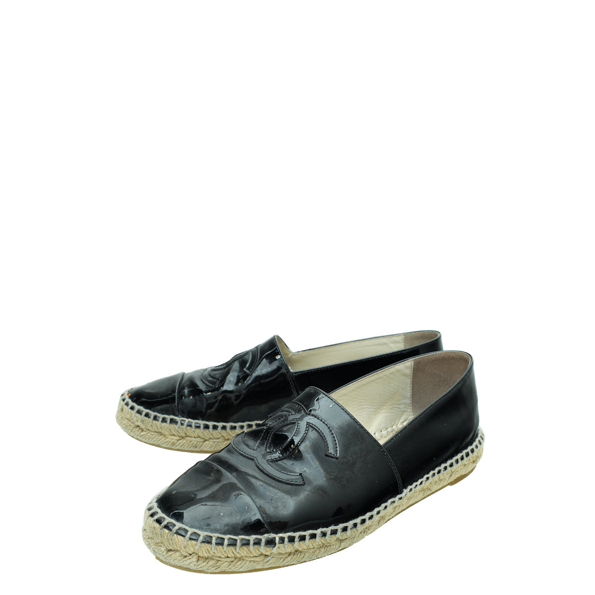 Chanel Black CC Espadrille 39