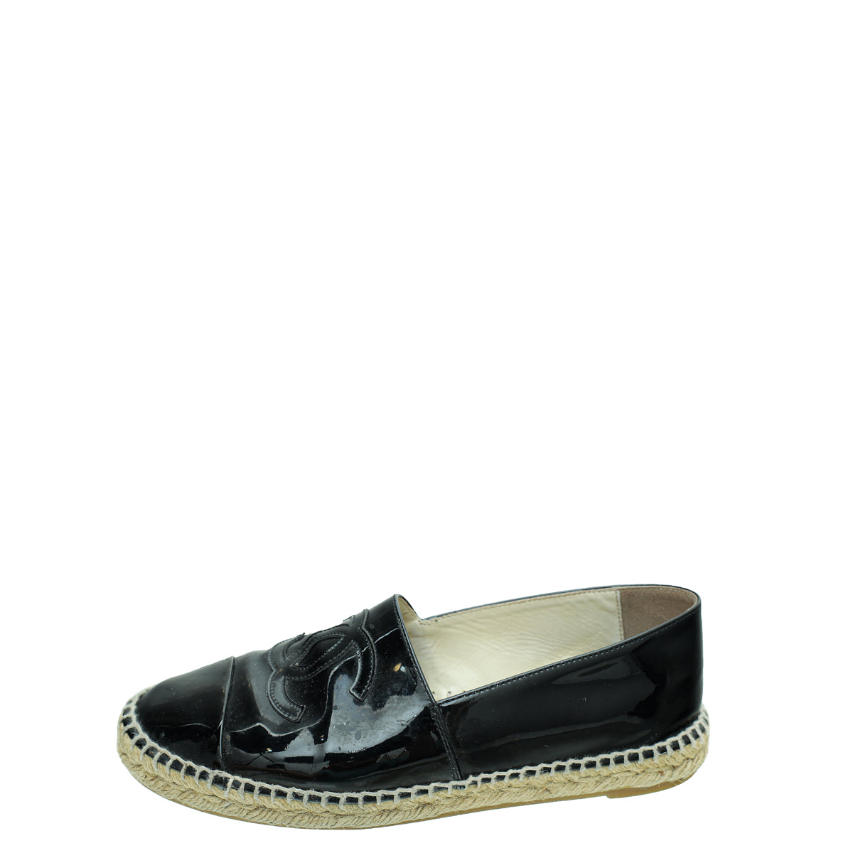 Chanel Black CC Espadrille 39