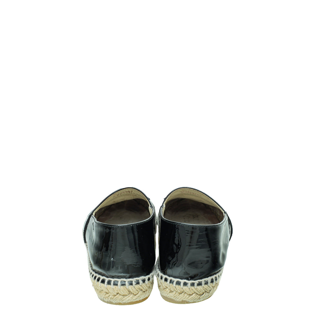 Chanel Black CC Espadrille 39