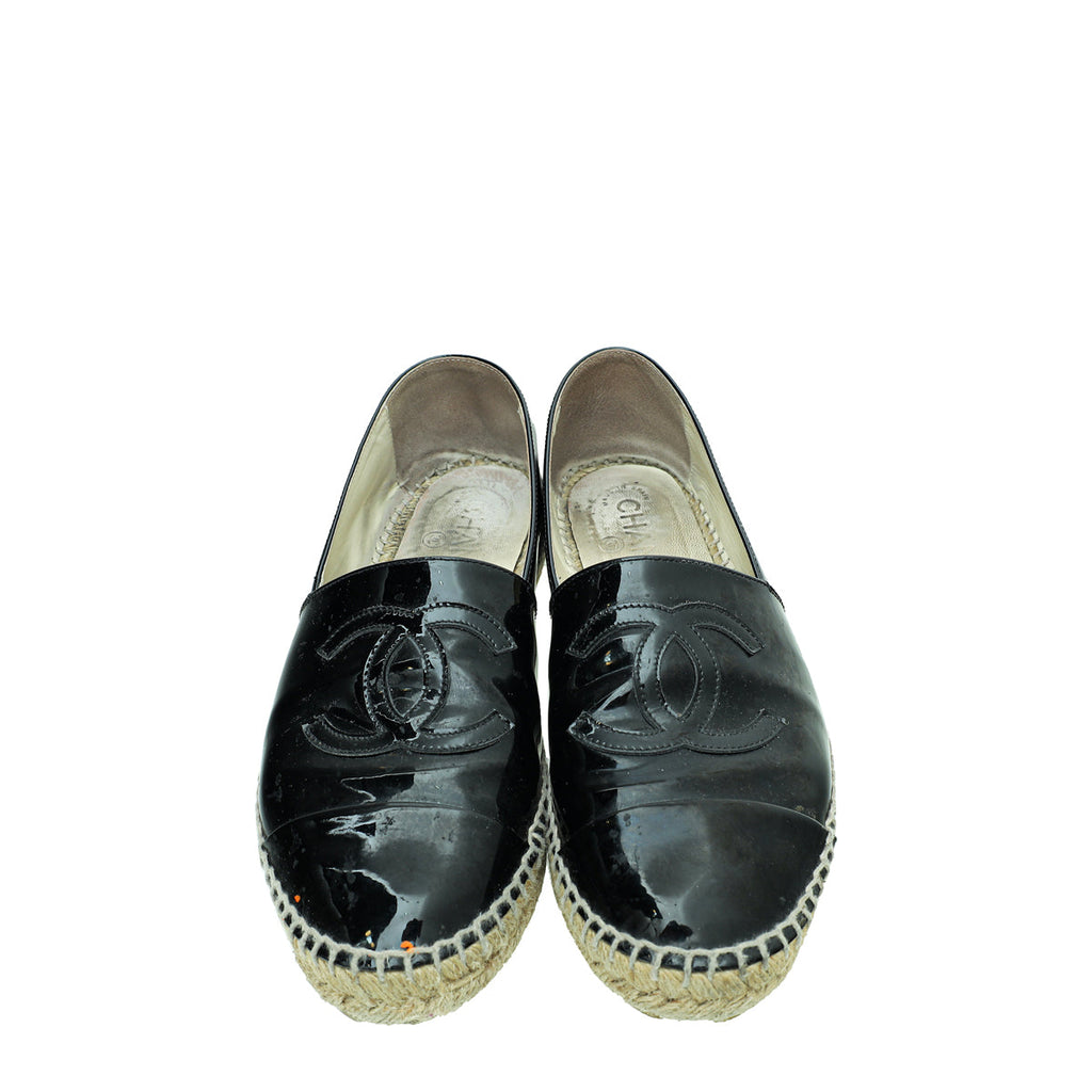 Chanel Black CC Espadrille 39