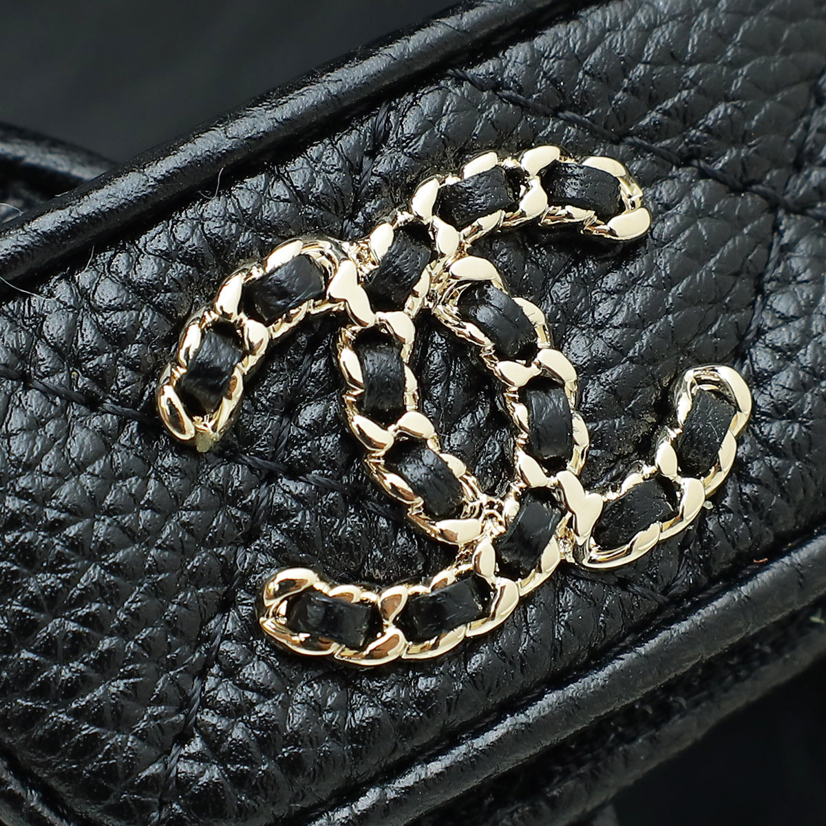 Chanel Black CC Dad Sandal 39