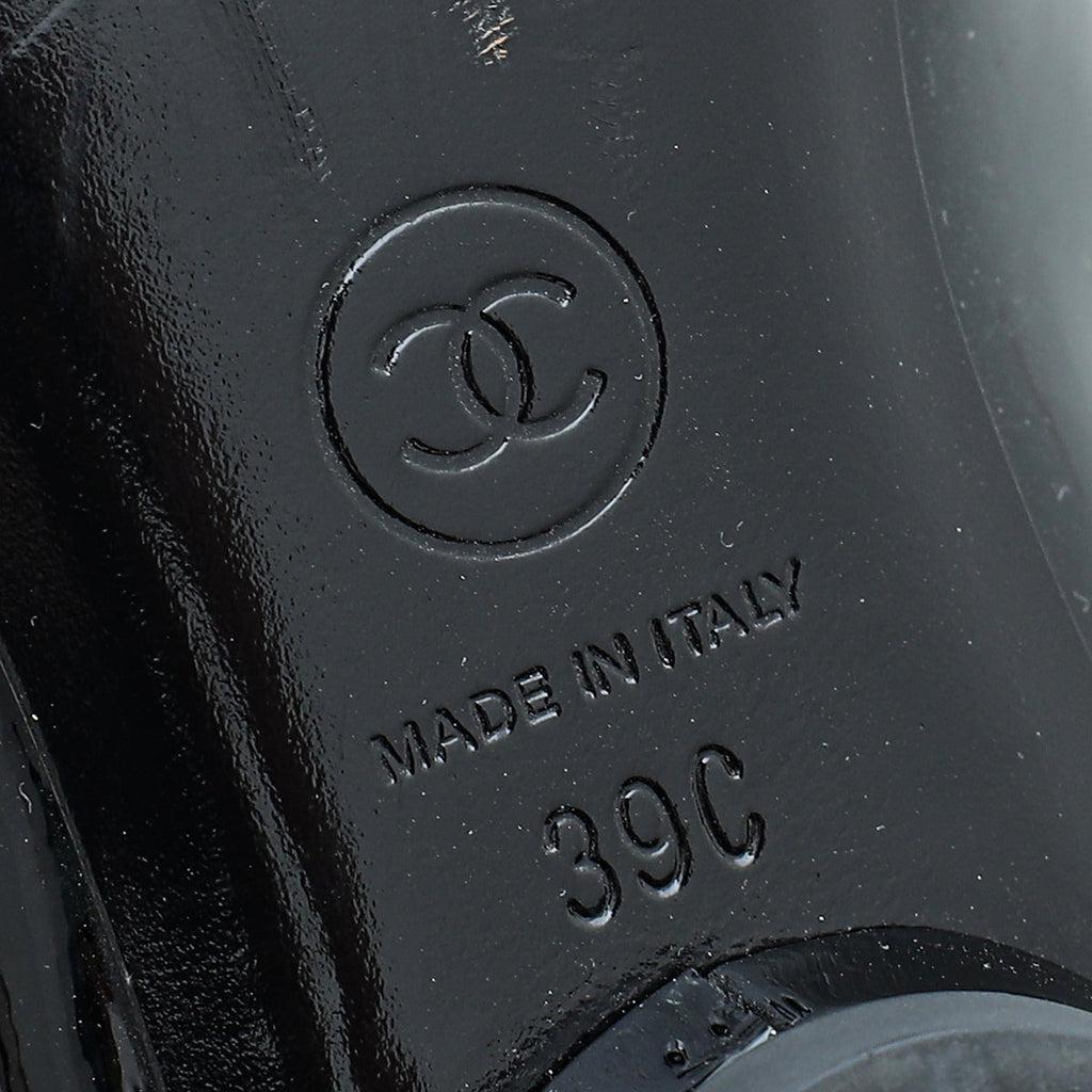 Chanel Black CC Pointed Loafer 39
