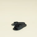 Chanel Black Camellia Mules