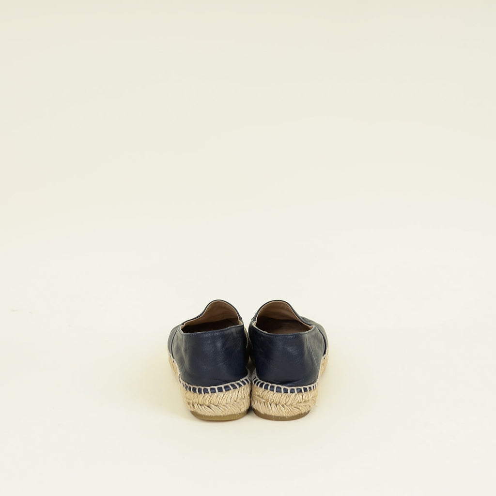 Chanel Bicolor CC Cap Toe Espadrille 39