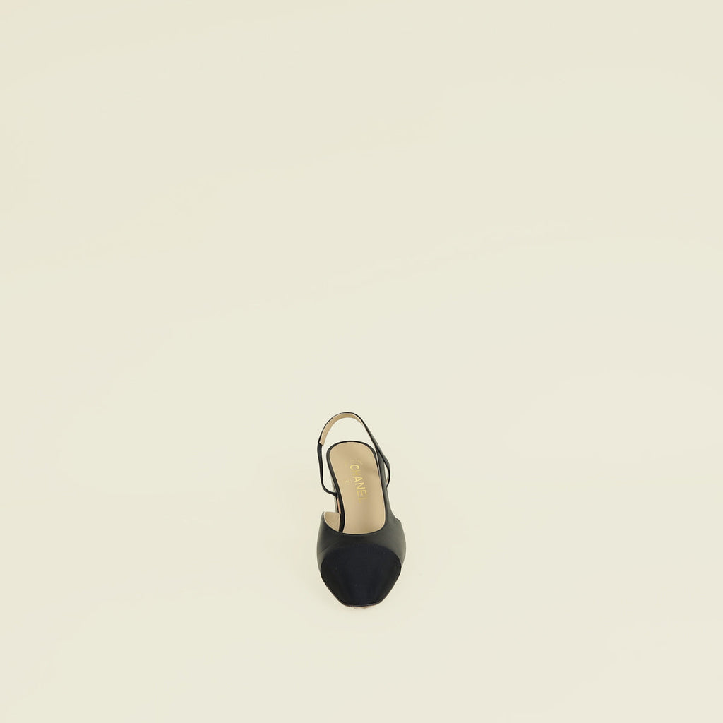 Chanel Black Slingback Pumps 39