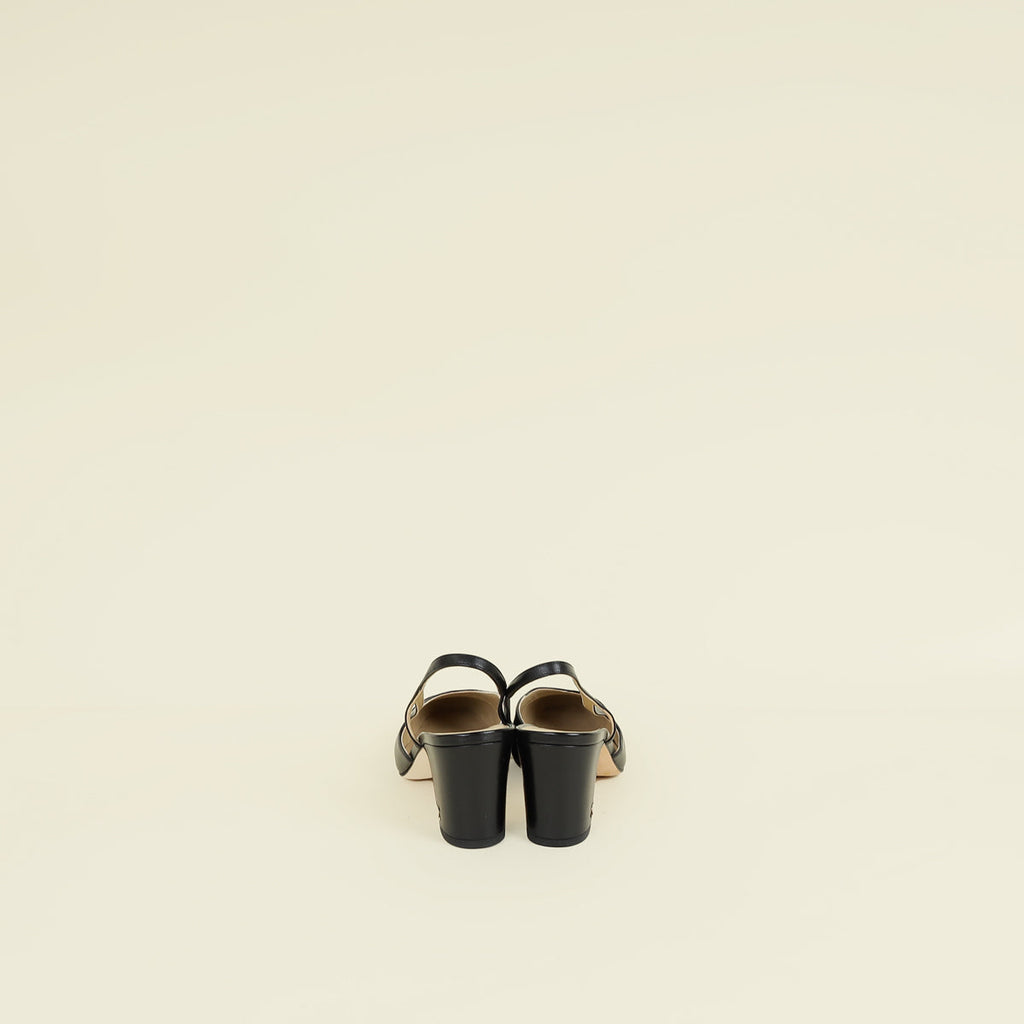 Chanel Black Slingback Pumps 39