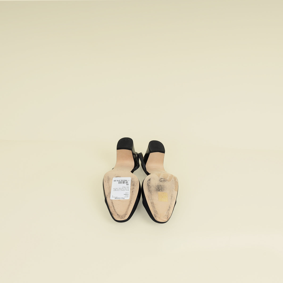 Chanel Black Slingback Pumps 39