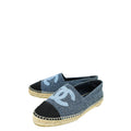 Chanel Bicolor CC Tweed Espadrille 39