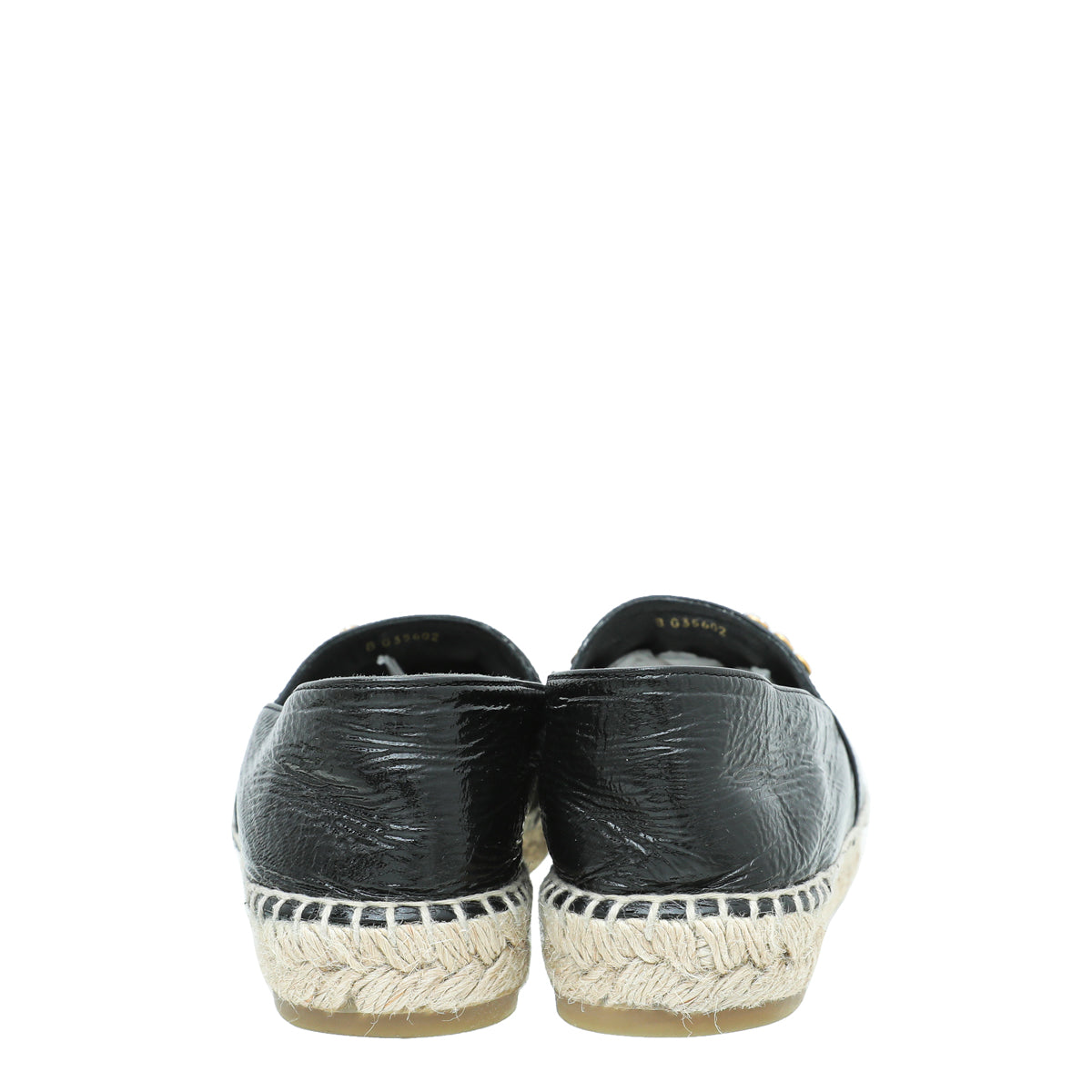 Chanel Black CC Crystal Cap Toe Espadrille 39