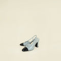 Chanel Bicolor CC Cap Slingback Pump 39