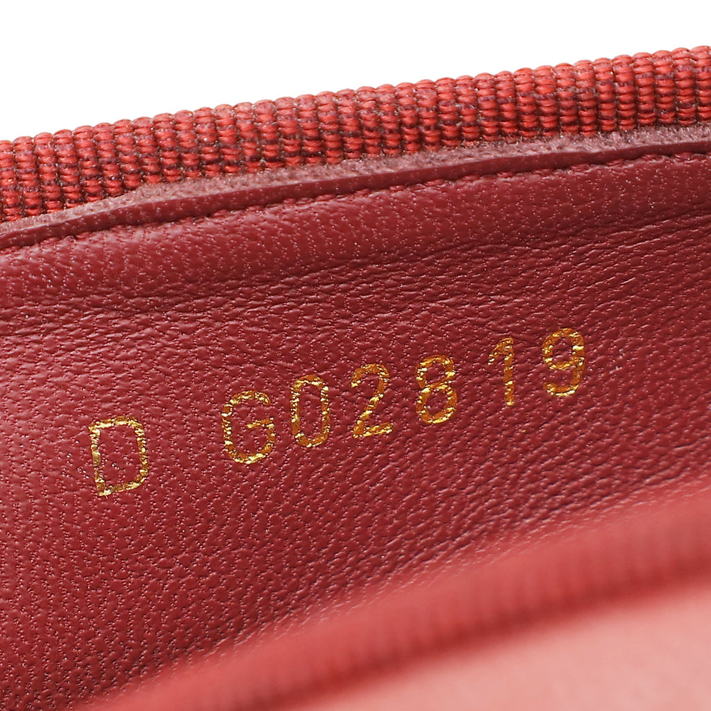 Chanel Dark Red CC Ballet Flats 40.5