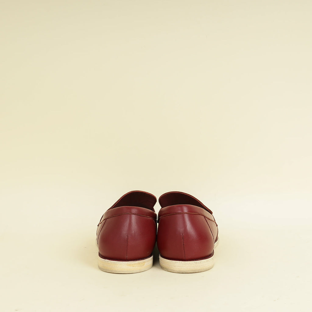 Chanel Burgundy CC Loafer 40.5