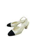 Chanel Bicolor CC Captoe Slingback Pump 41
