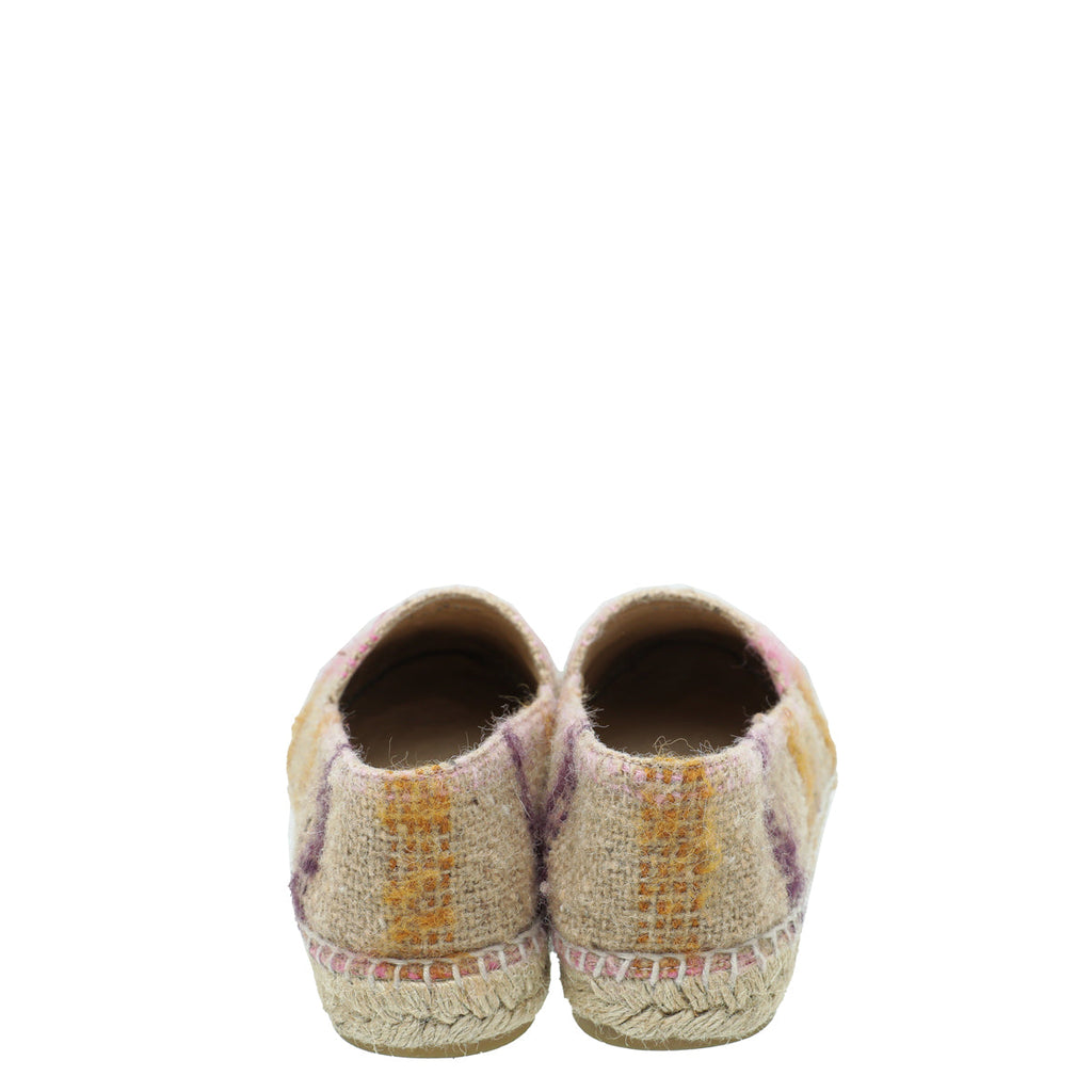 Chanel Multicolor CC Wool Espadrille 40