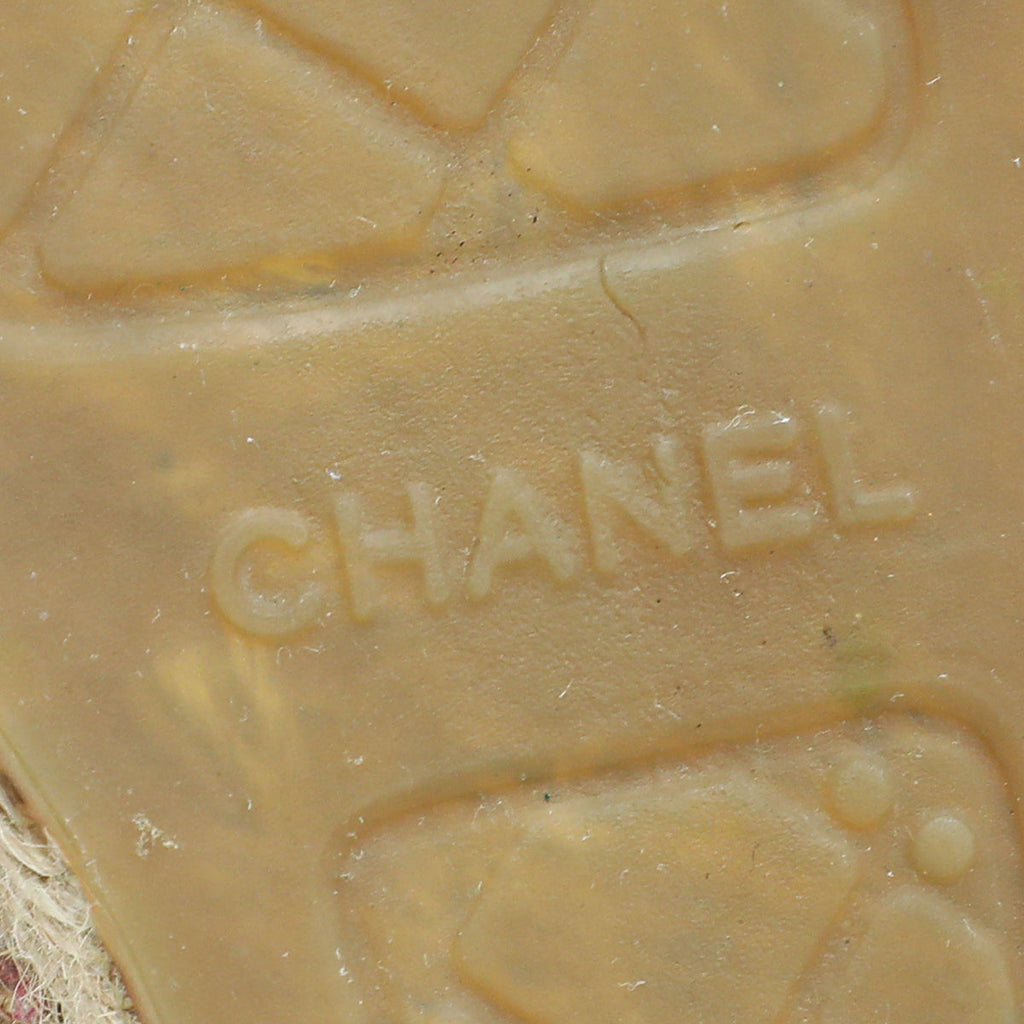 Chanel Multicolor CC Wool Espadrille 40