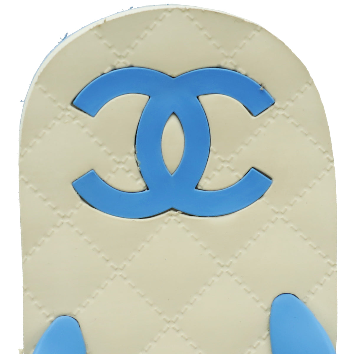 Chanel Bicolor CC Camellia Flip Flops Sandals 40