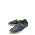 Chanel Navy Blue CC Captoe Lambskin Espadrille 40