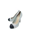 Chanel Cap Toe CC Crystal Pump 40