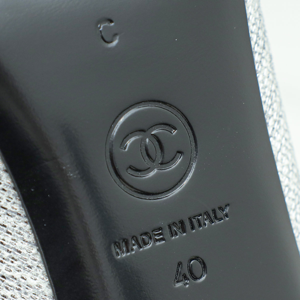 Chanel Cap Toe CC Crystal Pump 40