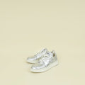 Chanel Metallic Silver CC Trainer Sneaker 40
