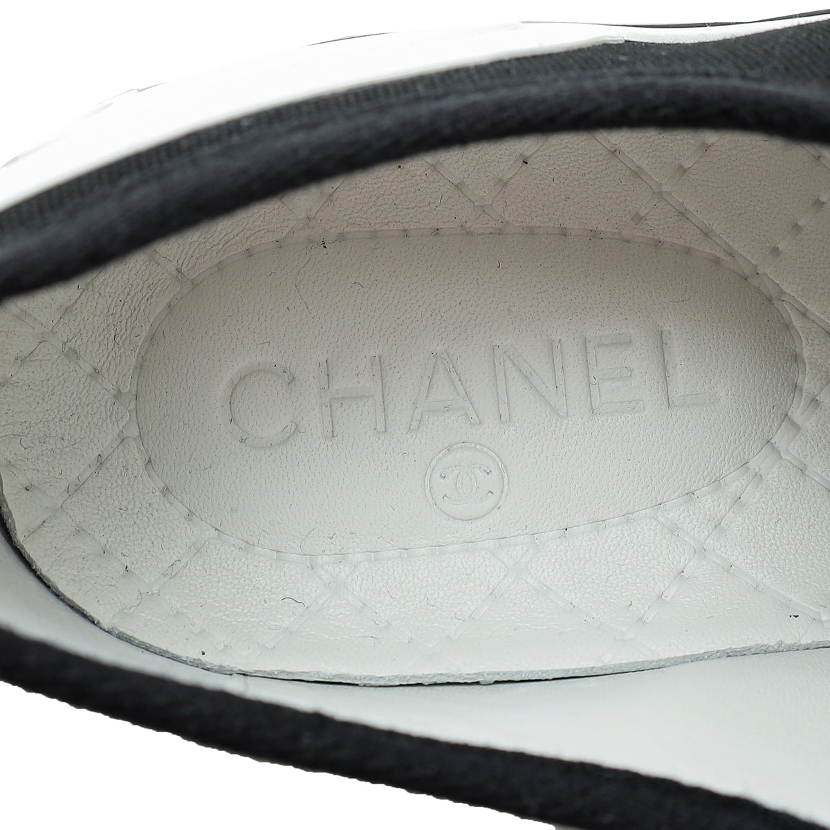Chanel Bicolor Lace Up Low Top Sneakers 41.5