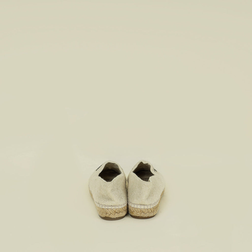 Chanel Bicolor CC Cap Toe Wool Espadrille 41