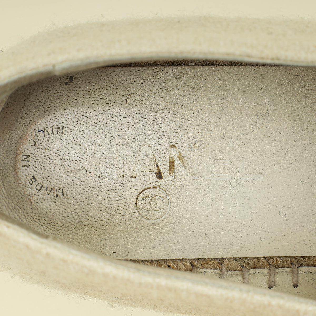 Chanel Bicolor CC Cap Toe Wool Espadrille 41