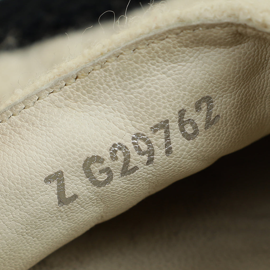 Chanel Bicolor CC Cap Toe Wool Espadrille 41