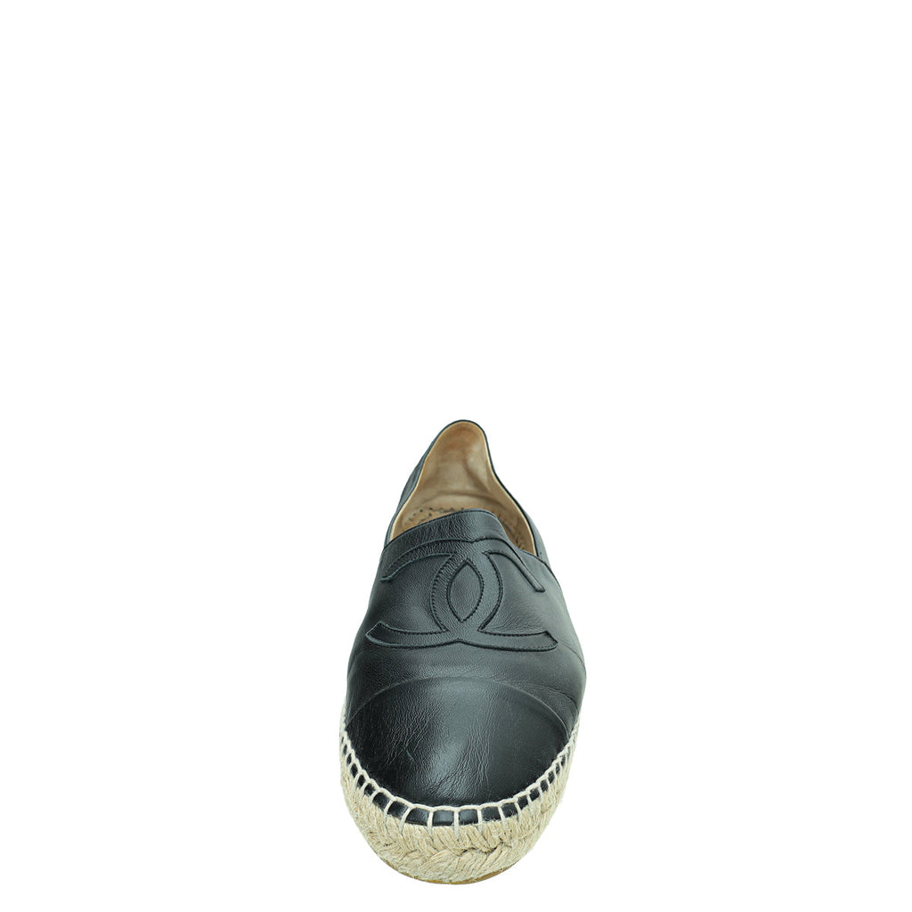 Chanel Black CC Espadrille 41