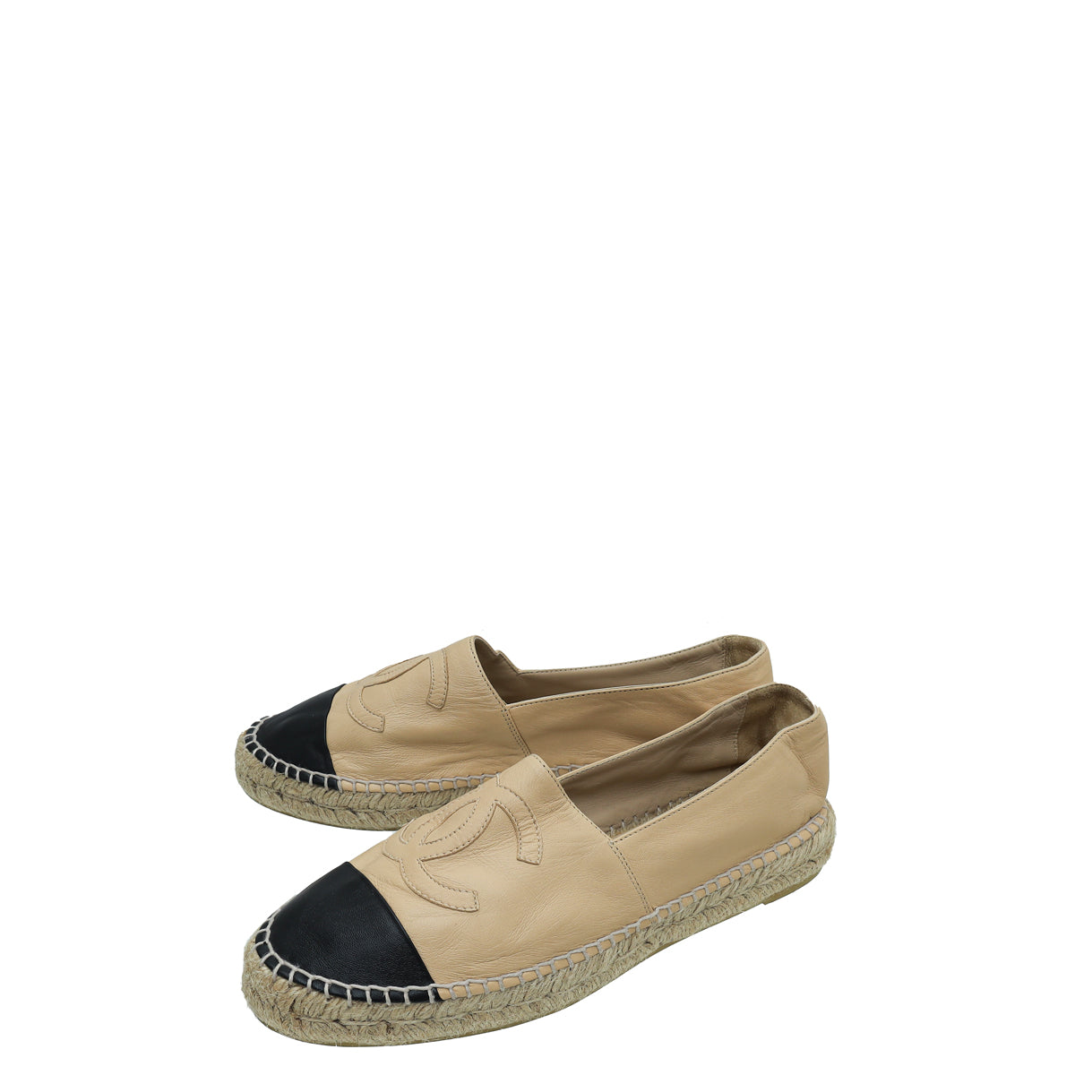 Chanel Bicolor CC Cap Toe Espadrille 41