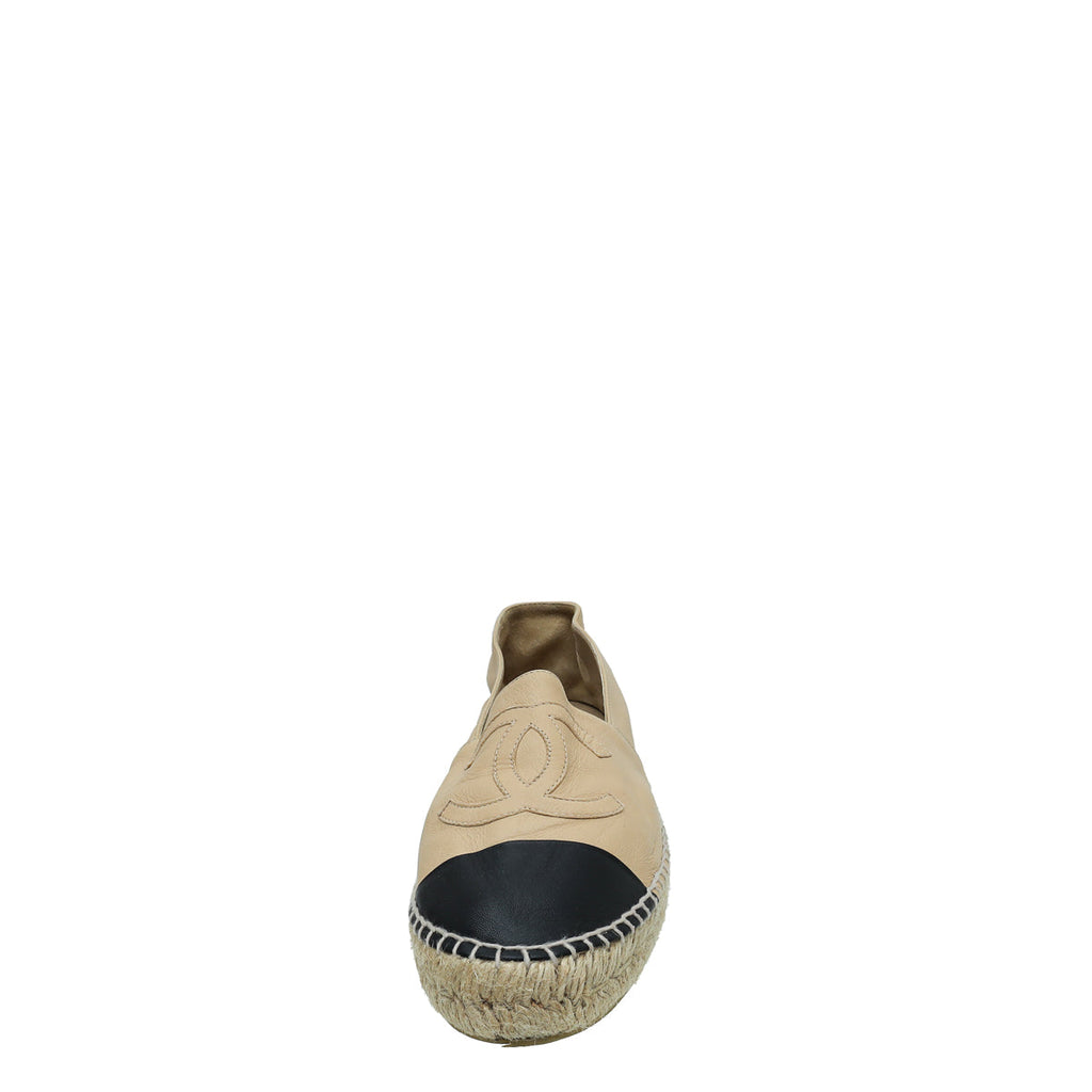 Chanel Bicolor CC Cap Toe Espadrille 41