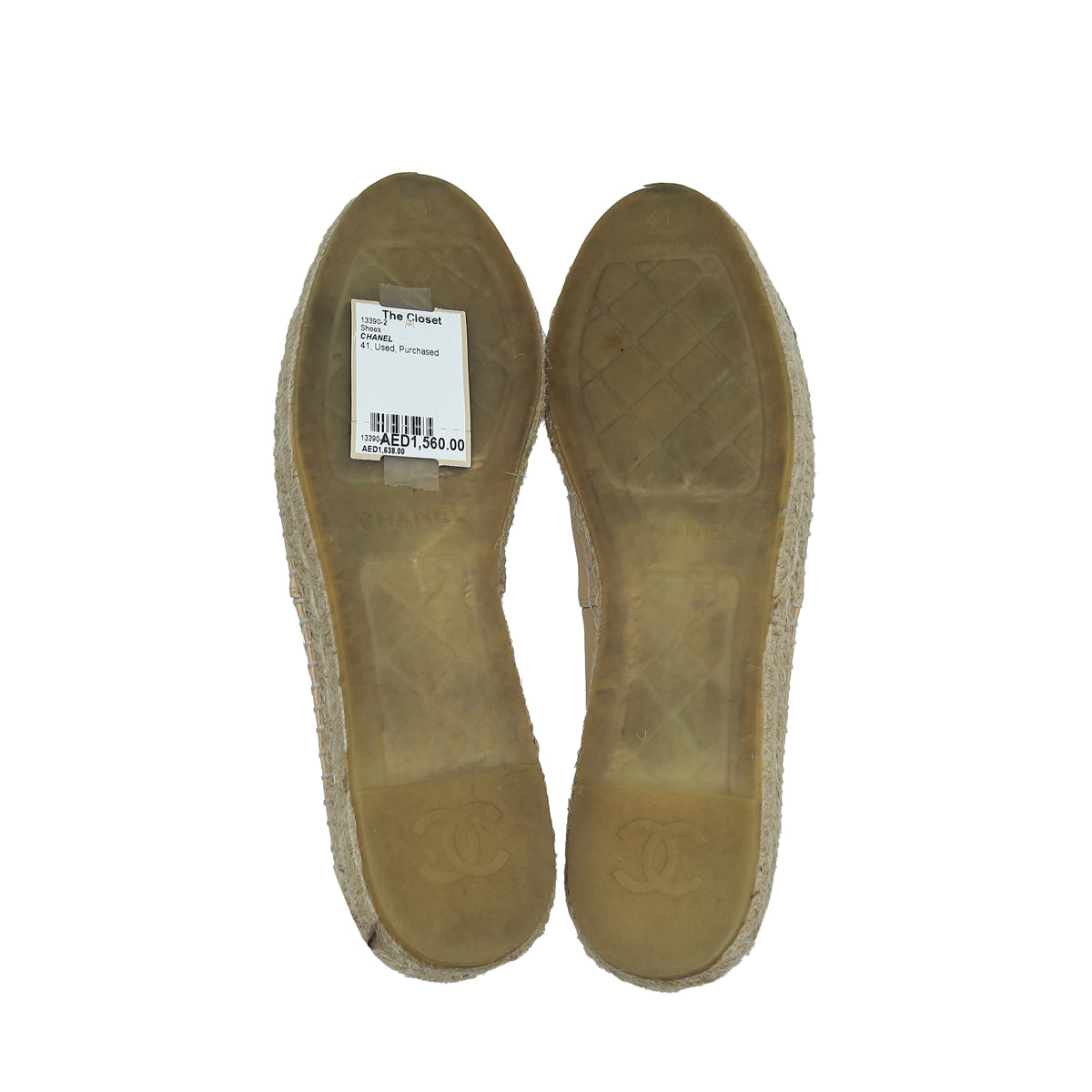 Chanel Bicolor CC Cap Toe Espadrille 41