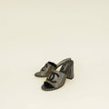 Chanel Bicolor CC Embellished Slide Mules 41