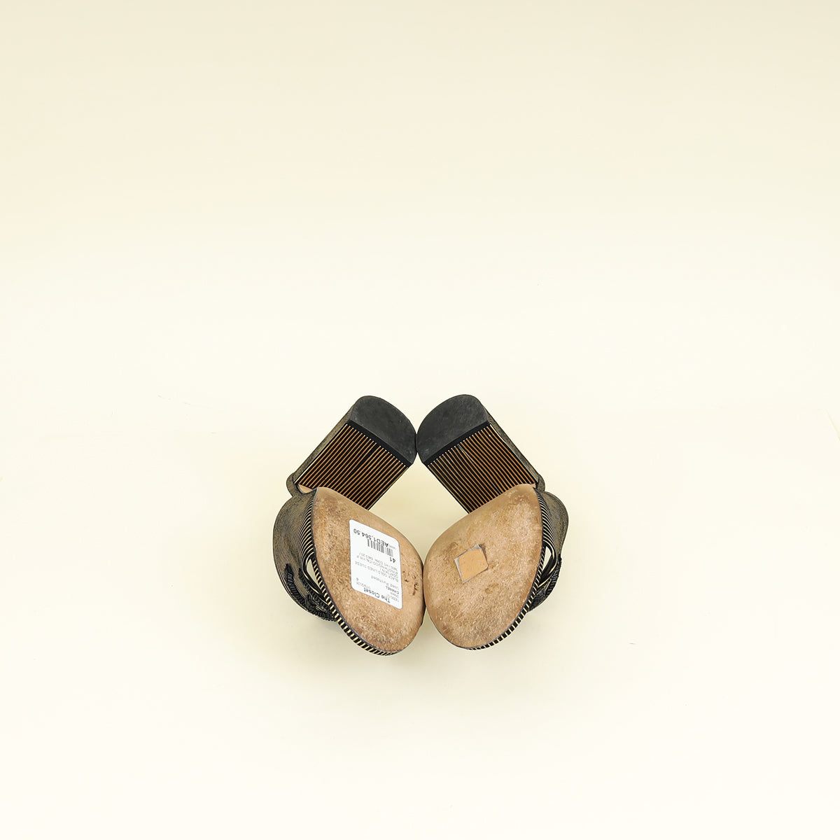 Chanel Bicolor CC Embellished Slide Mules 41
