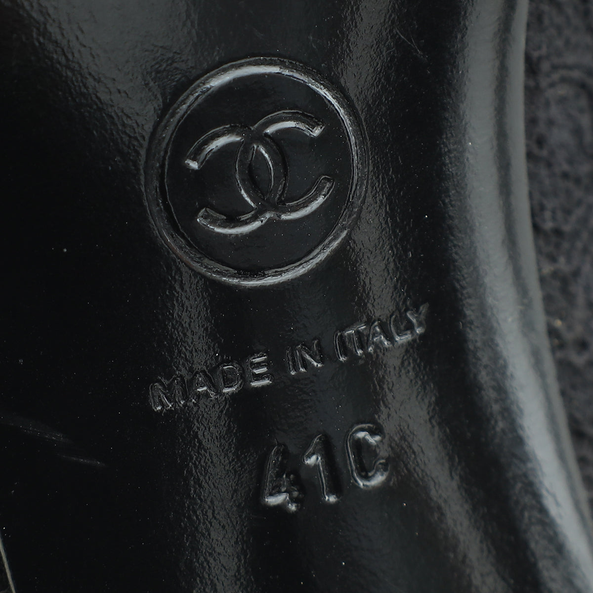 Chanel Black CC Cap Toe Camellia Flower Pointed Lace Pump 41