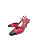 Chanel Bicolor CC Cap Toe Slingback Pump 42