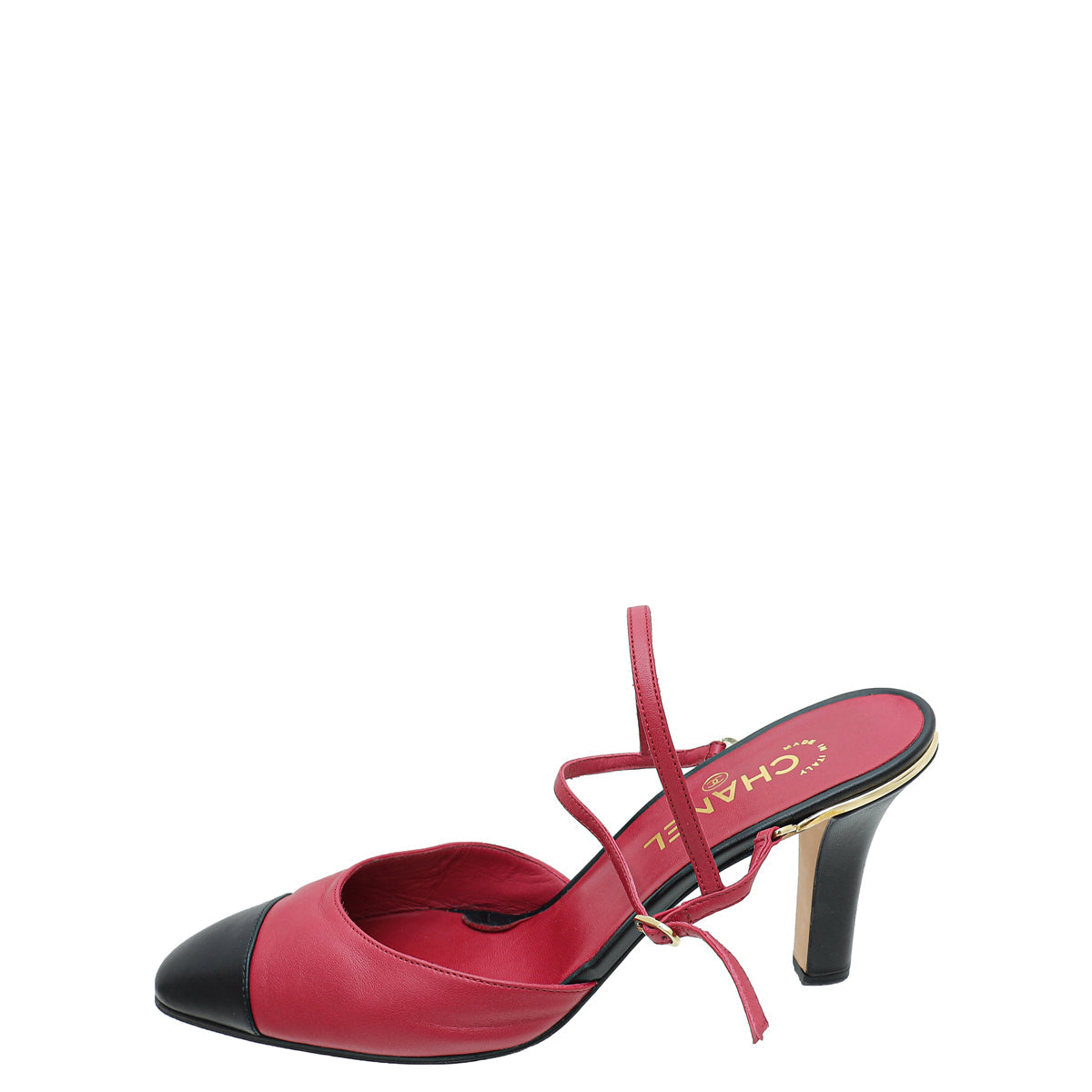Chanel Bicolor CC Cap Toe Slingback Pump 42