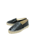 Chanel Black CC Espadrille 37