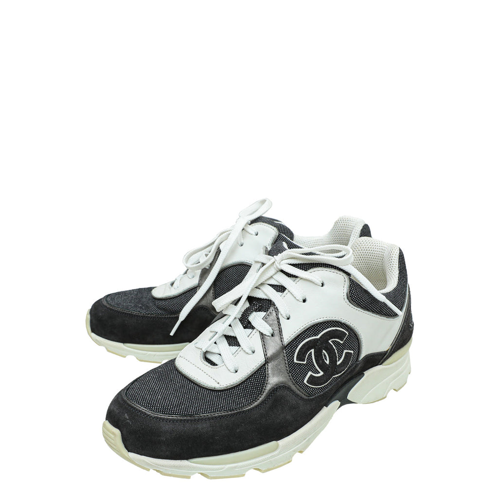 Chanel Tricolor CC Sneakers 38.5