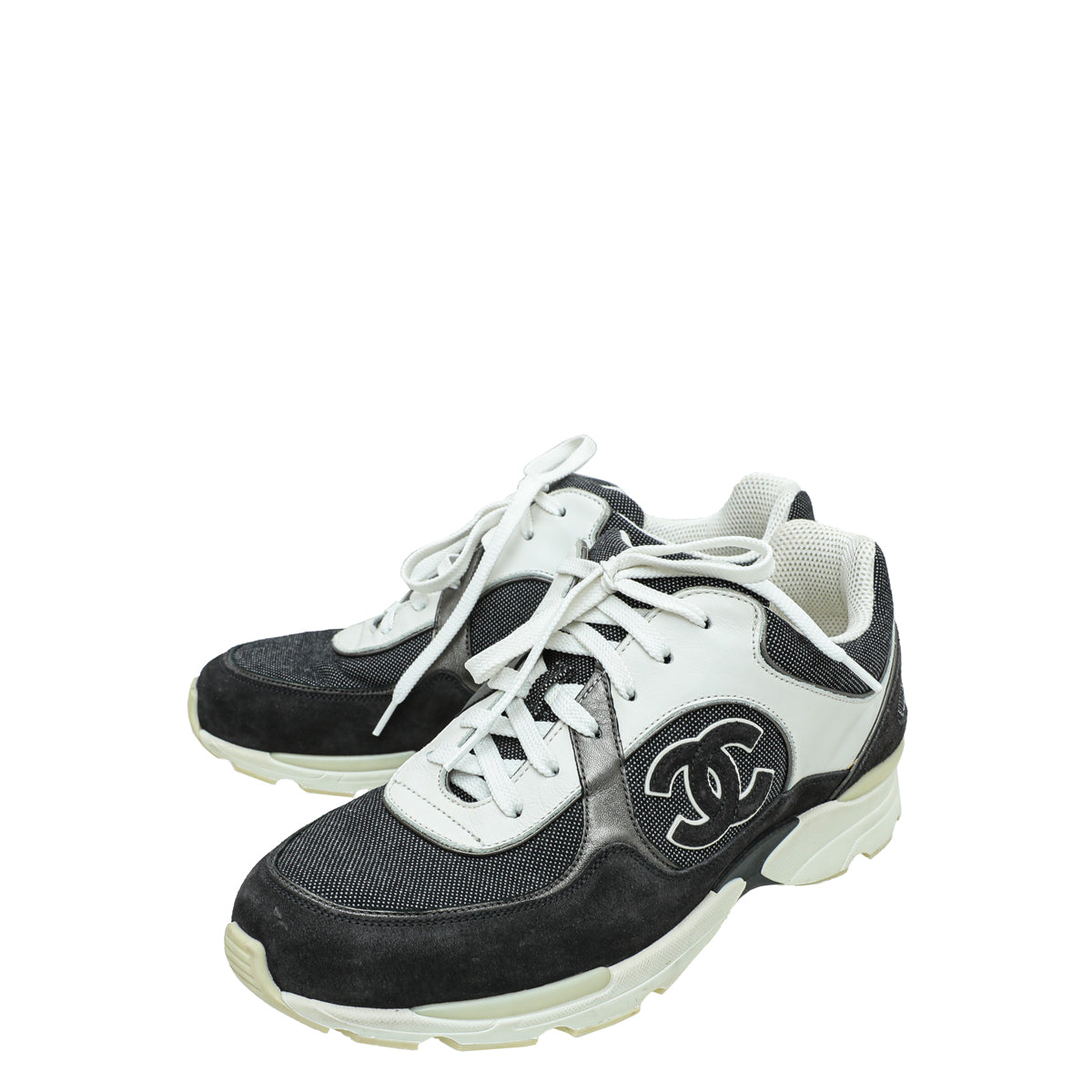 Chanel Tricolor CC Sneakers 38.5