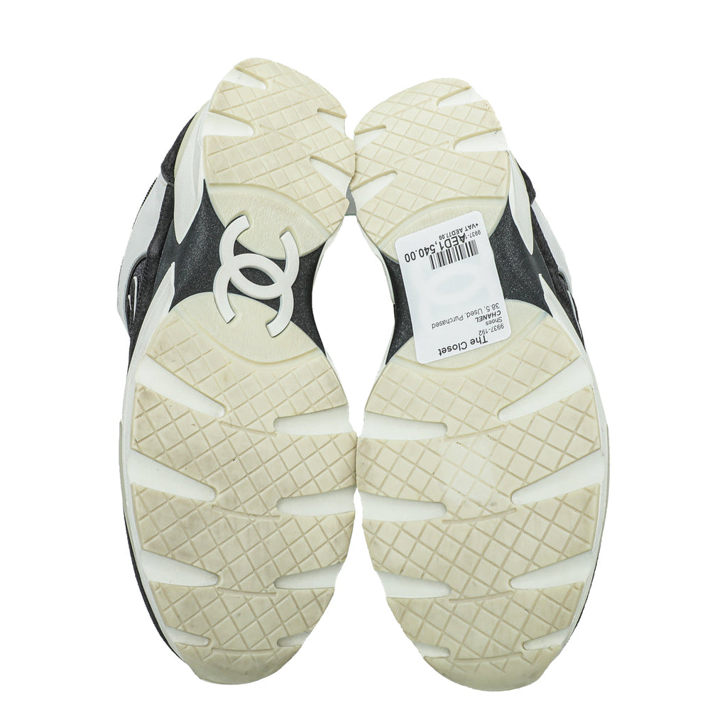 Chanel Tricolor CC Sneakers 38.5