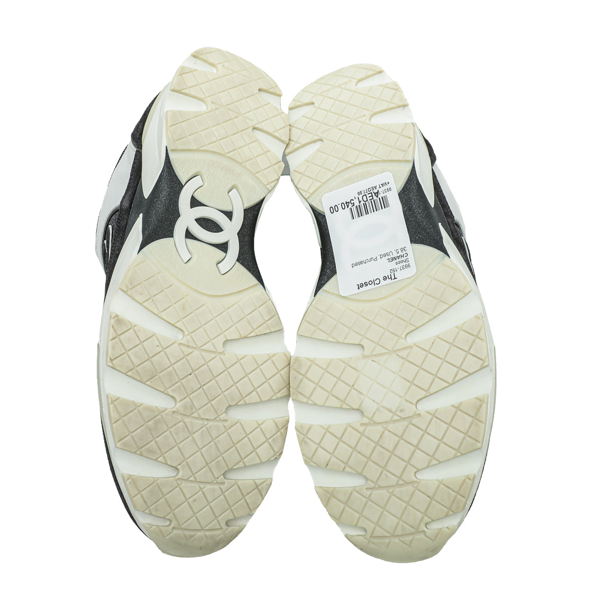Chanel Tricolor CC Sneakers 38.5